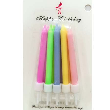 Pastel Bright Birthday Candles